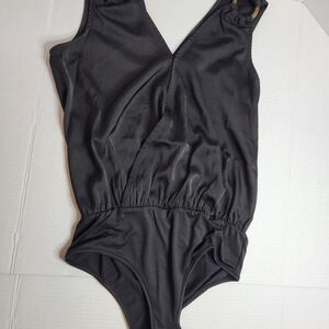 Pink Lily Black Bodysuit Size  Womens Small Pink Lily Black One Piece Bodysuit